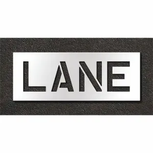 RAE STL-108-71002 Pavement Stencil, Lane, 0.125 Inch Thick, 10 Inch Height, 16 Inch Width | CT8MFK 429V02