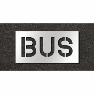 RAE STL-108-71015 Pavement Stencil, Bus, 0.125 Inch Thick, 16 Inch Height, 32 Inch Width | CT8LZH 429V15