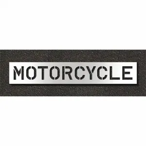 RAE STL-108-71016 Pavement Stencil, Motorcycle, 0.125 Inch Thick, 16 Inch Height, 94 Inch Width | CT8MGJ 429V16