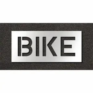 RAE STL-108-71017 Pavement Stencil, Bike, 0.125 Inch Thick, 16 Inch Height, 36 Inch Width | CT8LYZ 429V17