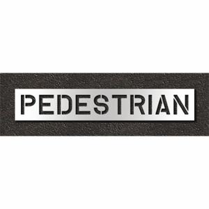 RAE STL-108-71025 Pavement Stencil, Pedestrian, 0.125 Inch Thick, 16 Inch Height, 91 Inch Width | CT8MJE 429V25