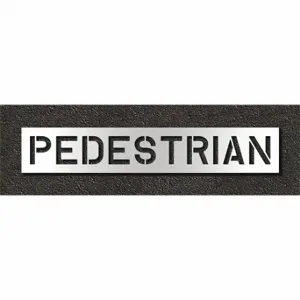 RAE STL-108-71025 Pavement Stencil, Pedestrian, 0.125 Inch Thick, 16 Inch Height, 91 Inch Width | CT8MJE 429V25