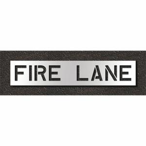 RAE STL-108-71031 Pavement Stencil, Fire Lane, 0.125 Inch Thick, 16 Inch Height, 81 Inch Width, Polyethylene | CT8MQP 429V31