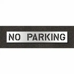 RAE STL-108-71032 Pavement Stencil, No Parking, 0.125 Inch Thick, 16 Inch Height, 89 Inch Width | CT8MQQ 429V32