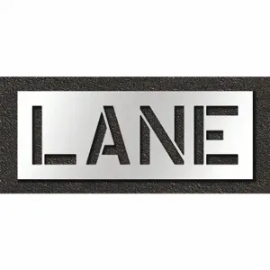 RAE STL-108-71202 Pavement Stencil, Lane, 0.125 Inch Thick, 18 Inch Height, 48 Inch Width | CT8MFM 429V38