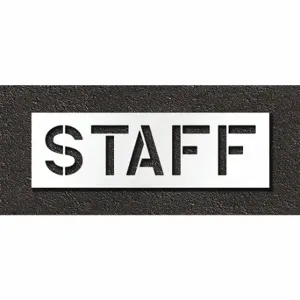 RAE STL-108-71213 Pavement Stencil, Staff, 0.125 Inch Thick, 18 Inch Height, 57 Inch Width | CT8MLE 429V49