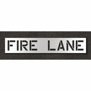 RAE STL-108-71231 Pavement Stencil, Fire Lane, 0.125 Inch Thick, 18 Inch Height, 96 Inch Width, Polyethylene | CT8MDM 429V67