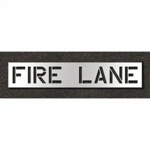 RAE STL-108-71231 Pavement Stencil, Fire Lane, 0.125 Inch Thick, 18 Inch Height, 96 Inch Width, Polyethylene | CT8MDM 429V67