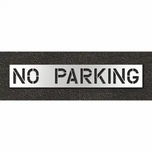 RAE STL-108-71232 Pavement Stencil, No Parking, 0.125 Inch Thick, 18 Inch Height, 105 Inch Width | CT8MGY 429V68