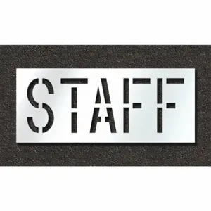 RAE STL-108-71813 Pavement Stencil, Staff, 0.125 Inch Thick, 24 Inch Height, 58 Inch Width | CT8MLF 429V85