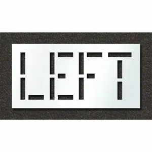 RAE STL-108-71820 Pavement Stencil, Left, 0.125 Inch Thick, 24 Inch Height, 48 Inch Width | CT8MFX 429V92