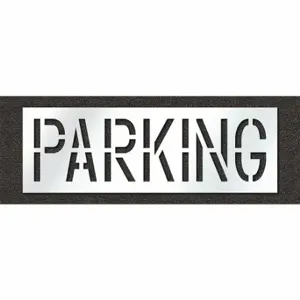 RAE STL-108-71822 Pavement Stencil, Parking, 0.125 Inch Thick, 24 Inch Height, 72 Inch Width | CT8MHZ 429V94