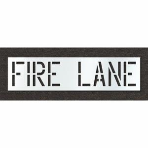 RAE STL-108-71831 Pavement Stencil, Fire Lane, 0.125 Inch Thick, 24 Inch Height, 96 Inch Width, Polyethylene | CT8MDN 429W04