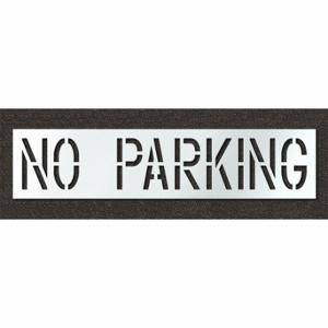 RAE STL-108-71832 Pavement Stencil, No Parking, 0.125 Inch Thick, 24 Inch Height, 105 Inch Width | CT8MGZ 429W05