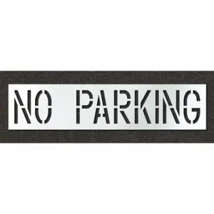 RAE STL-108-71832 Pavement Stencil, No Parking, 0.125 Inch Thick, 24 Inch Height, 105 Inch Width | CT8MGZ 429W05