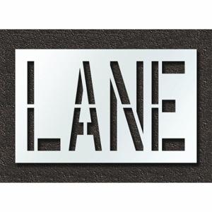 RAE STL-108-72402 Pavement Stencil, Lane, 0.125 Inch Thick, 30 Inch Height, 48 Inch Width | CT8MFP 429W11