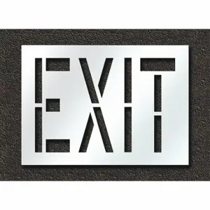 RAE STL-108-72405 Pavement Stencil, Exit, 0.125 Inch Thick, 30 Inch Height, 42 Inch Width | CT8MDA 429W14