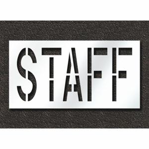 RAE STL-108-72413 Pavement Stencil, Staff, 0.125 Inch Thick, 30 Inch Height, 58 Inch Width | CT8MLG 429W22