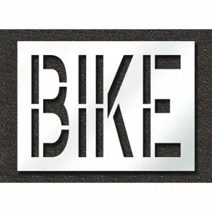 RAE STL-108-72417 Pavement Stencil, Bike, 0.125 Inch Thick, 30 Inch Height, 41 Inch Width | CT8LZC 429W26