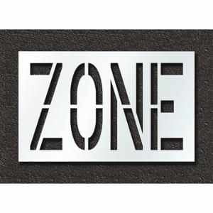 RAE STL-108-72424 Pavement Stencil, Zone, 0.125 Inch Thick, 30 Inch Height, 48 Inch Width | CT8MNQ 429W33