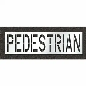 RAE STL-108-72425 Pavement Stencil, Pedestrian, 0.125 Inch Thick, 30 Inch Height, 107 Inch Width | CT8MJH 429W34