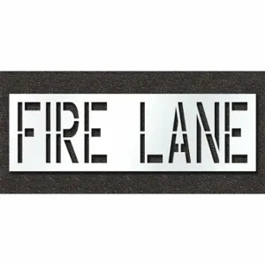 RAE STL-108-72431 Pavement Stencil, Fire Lane, 0.125 Inch Thick, 30 Inch Height, 96 Inch Width, Polyethylene | CT8MDP 429W40