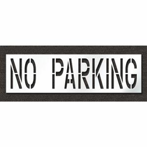 RAE STL-108-72432 Pavement Stencil, No Parking, 0.125 Inch Thick, 30 Inch Height, 106 Inch Width | CT8MHA 429W41