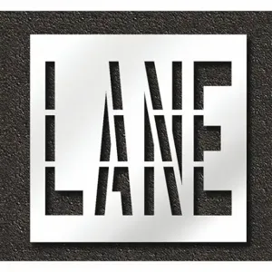 RAE STL-108-73602 Pavement Stencil, Lane, 0.125 Inch Thick, 48 Inch Height, 50 Inch Width | CT8MFQ 429W47