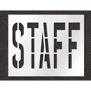 RAE STL-108-73613 Pavement Stencil, Staff, 0.125 Inch Thick, 48 Inch Height, 59 Inch Width | CT8MQT 429W58