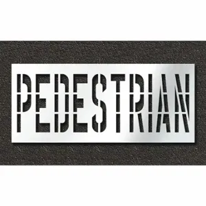 RAE STL-108-73625 Pavement Stencil, Pedestrian, 0.125 Inch Thick, 48 Inch Height, 112 Inch Width | CT8MQA 429W70