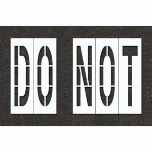 RAE STL-108-74835 Pavement Stencil, Do Not, 0.125 Inch Thick, 60 Inch Height, 90 Inch Width | CT8MAX 429X17