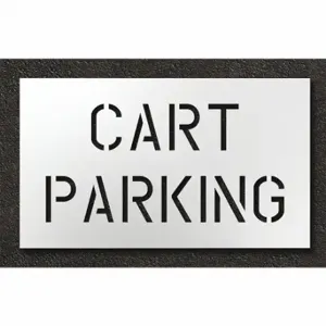 RAE STL-108-75601 Pavement Stencil, Cart Parking, 30 Inch Width, 30 Inch Height, 0.125 Inch Thick, 1 Pieces | CT8LZN 429X85