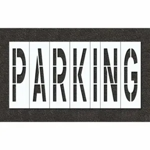 RAE STL-108-79622 Pavement Stencil, Parking, 0.125 Inch Thick, 120 Inch Height, 234 Inch Width, Polyethylene | CT8MHX 429X40