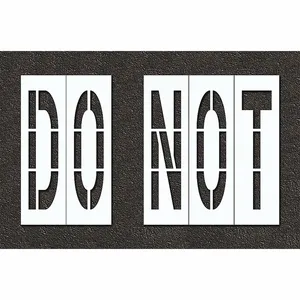 RAE STL-108-79635 Pavement Stencil, Do Not, 0.125 Inch Thick, 120 Inch Height, 180 Inch Width, Polyethylene | CT8MAQ 429X47