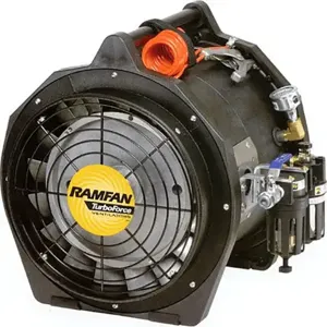 RAMFAN AB7000 Air Driven Blower, 12 Inch Size, Hazardous Location, 2 Each 16 Inch Adapters | CL6VNE