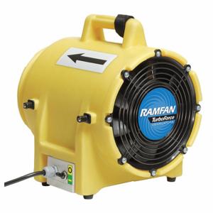 RAMFAN UB20 Confined Space Fan / Blower, 8 Inch Attached Duct, 74 dB, 1/3 hp | AF3PUE 8ANA0