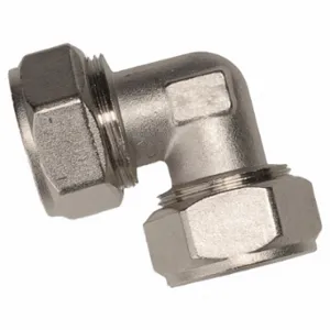 RAPIDAIR M8068 Maxline Compressed Air Fitting, Nickel-Plated Brass, Compression x Compression | CT8NBG 787YM3