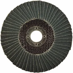 GRAINGER 05539518615 Flap Disc, 5/8 Inch Mounting Hole, Medium, 60 Grit Zirconia Alumina | CD2GFR 447R62