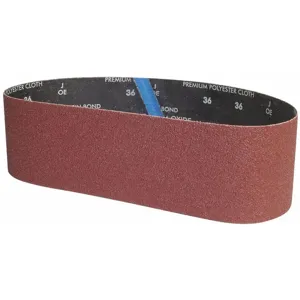 GRAINGER 05539554832 Sanding Belt, 36 Inch L, 4 Inch W, Aluminium Oxide, 36 Grit, Extra Coarse, Coated | CD2NAU 435Z05