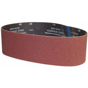 GRAINGER 05539554837 Sanding Belt, 36 Inch L, 4 Inch W, Aluminium Oxide, 120 Grit, Fine, Coated | CD2NAR 435Y94