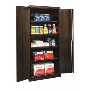 GRAINGER 210S361872ME Commercial Storage Cabinet, Black, 72 x 36 x 18 Inch Size, Unassembled | CD3LQJ 411K87