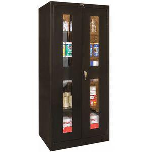 GRAINGER 210S362472SV-ME Commercial Storage Cabinet, Black, 72 x 36 x 24 Inch Size, Unassembled | CD3VYZ 411L02