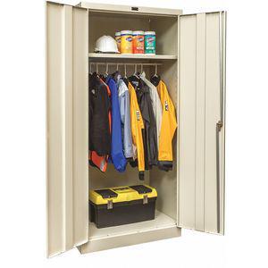 GRAINGER 430W362478PT Commercial Storage Cabinet, Tan, 78 x 36 x 24 Inch Size, Unassembled | CD3XJW 411L60