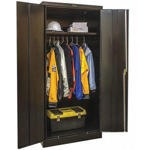 GRAINGER 230W361872ME Commercial Storage Cabinet, Black, 72 x 36 x 18 Inch Size, Unassembled | CD3VHJ 411L07