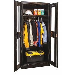 GRAINGER 435W24SVA-ME Commercial Storage Cabinet, Black, 72 x 36 x 24 Inch Size, Assembled | CD3YVJ 411L61