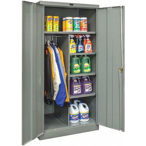 GRAINGER 250C362472A-HG Commercial Storage Cabinet, Dark Gray, 72 x 36 x 24 Inch Size, Assembled | CD3WML 411L22