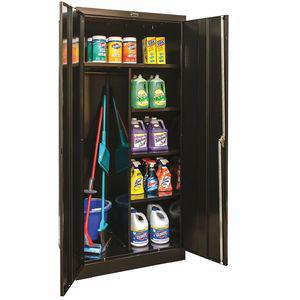 GRAINGER 250C362472ME Commercial Storage Cabinet, Black, 72 x 36 x 24 Inch Size, Unassembled | CD3XUK 411L25