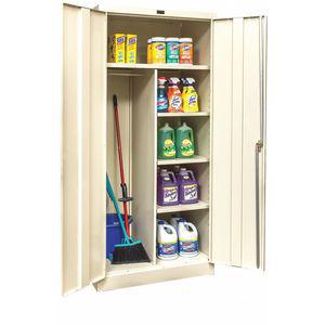GRAINGER 250C362472A-PT Commercial Storage Cabinet, Tan, 72 x 36 x 24 Inch Size, Assembled | CD3YFR 411L23