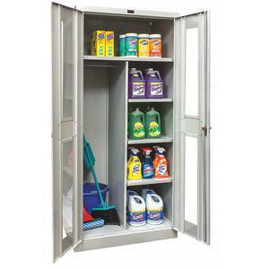 GRAINGER 250C361872SV-HG Commercial Storage Cabinet, Dark Gray, 72 x 36 x 18 Inch Size, Unassembled | CD3XXU 411L21