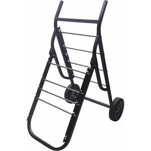 GRAINGER 30788 Wire Spool Cart, 400 Lbs. Load Capacity, 12-1/4 x 26-1/4 x 48 Inch Size, Black | CD3FXC 447H70